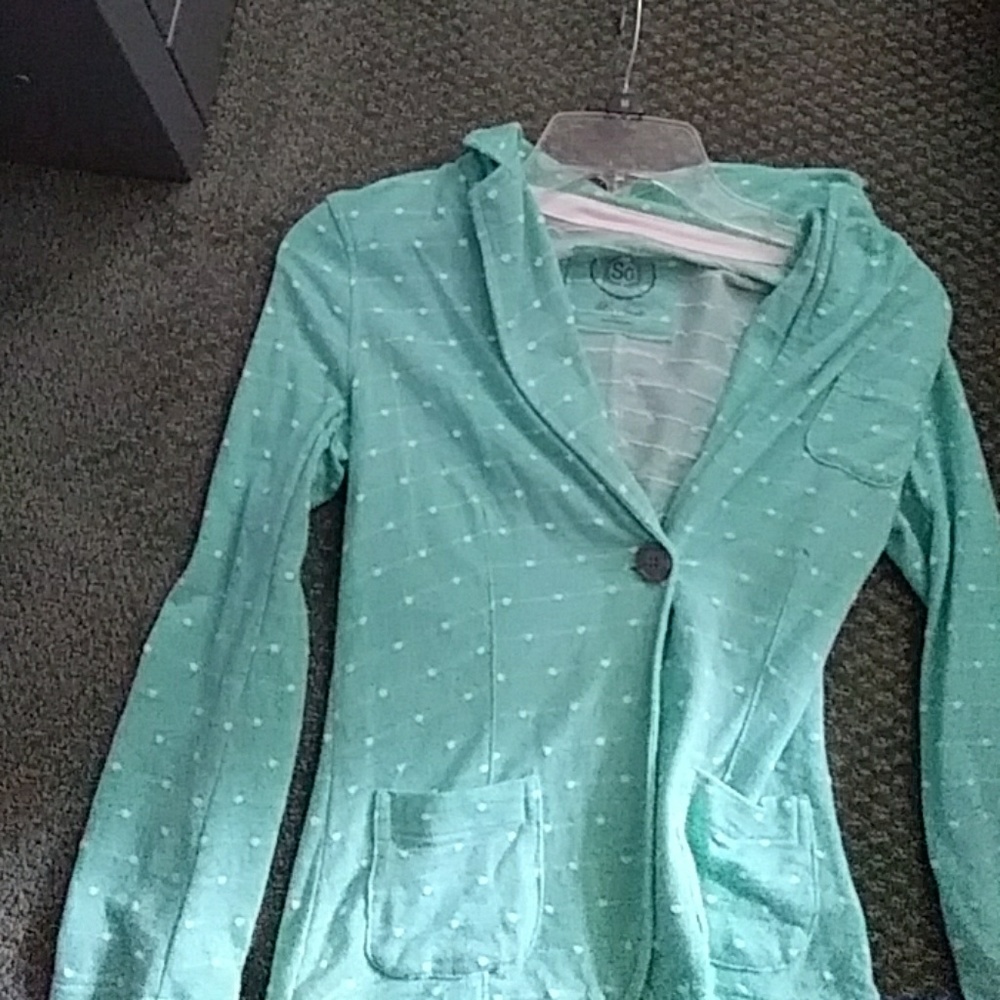 Mint green SO blazer